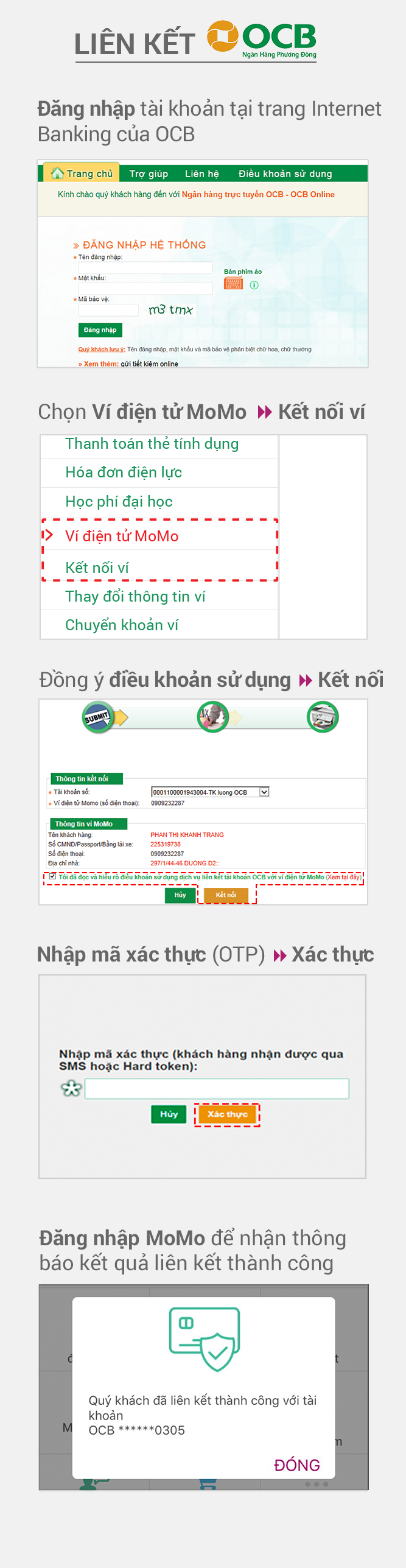 Hướng dẫn liên kết OCB