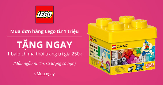 Mua đơn hàng Lego từ 1 triệu tặng ngay 1 balo chima thời trang trị giá 250k