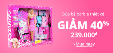 Búp bê Barbie thiết kế giảm 40%