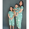 Đồ bộ mặc nhà cho bé trai bé gái và mẹ rosa vivi vải tole lanh tay ngắn - ảnh sản phẩm 1