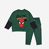 Đồ bé trai hình người nhện spider man màu xanh green - ảnh sản phẩm 1