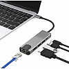 Nơi bán Hub chuyển đổi USB-Type C 5in1 tích hợp cổng mạng Lan , cổng sạc nhanh PD Type C 3.0, 2 cổng USB 3.0 và cổng HDMI chuẩn 4K dành cho Macbook, SamSung Dex, HP, Acer, Asus - vinet shop