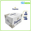 Thùng 12 lon bia hoegaarden white bỉ - bia lúa mỳ chính hiệu 500ml lon - ảnh sản phẩm 1