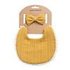 Set yếm cổ kèm băng đô turban tiểu thư hoạ tiết hoa nhí xinh xắn 100% - ảnh sản phẩm 1