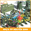 Bộ đồ chơi lính nhựa, mô hình xe bọc thép quân đội trẻ em, máy bay quân sự - ảnh sản phẩm 3