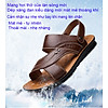 Giày sandal phong cách thời trang nhật bản đế mềm chất liệu da bò thật phù - ảnh sản phẩm 3