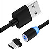 Nơi bán Cáp Sạc Từ Hít Nam Châm Đầu Tròn Xoay 360 Độ Android Chuẩn Đầu Micro USB Dành Cho Điện Thoại Samsung, Oppo,... - Đen - Phụ Kiện Anh Ngọ