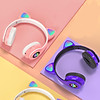 Nơi bán Tai nghe chụp tai headphone bluetooth Hewolf tai nghe mèo không dây hàng chính hãng có đèn LED nghe nhạc chơi game đàm thoại dùng được cho điện thoại, laptop, máy tính