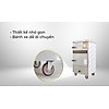 Tủ hấp giò chả, thực phẩm 48 kg bằng điện gas 8 khay newsun, năng suất cao - ảnh sản phẩm 10