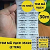 Nơi bán Thùng 100 Cuộn in mã vạch, tem mã vạch nhiệt hai tem 70x22mm