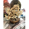Cây Tài Lộc bonsai phong thủy đá thạch anh vàng – Cao 40 cm