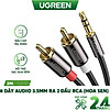 Nơi bán Dây Audio 3.5mm ra 2 đầu RCA (Hoa sen) UGREEN AV116