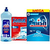 Combo 110 viên rửa bát finish + muối somat 1.2kg + nước làm bóng alio 1 - ảnh sản phẩm 2