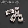 Westvirginia058 100pcs t-slot nut nickel - ảnh sản phẩm 7