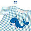 Áo ngắn tay unisex họa tiết cá heo xanh thun cotton - aicdbgwmp9cg - ảnh sản phẩm 2