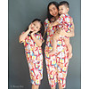 Đồ bộ mặc nhà cho bé trai bé gái và mẹ rosa vivi vải tole lanh tay ngắn - ảnh sản phẩm 4