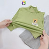 Áo giữ nhiệt cho bé trai bé gái áo len cotton cổ 3 phân cho bé lili.kids - ảnh sản phẩm 1