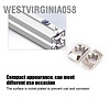 Westvirginia058 100pcs t-slot nut nickel - ảnh sản phẩm 8