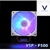 Nơi bán Quạt tản nhiệt VSP Fan LED RGB P500 (Tản 4U, kích thước 12cm, màu Trắng)