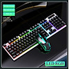 Nơi bán Bộ bàn phím chuột, bàn phím giả cơ + chuột gaming trang bị hệ thống đèn LED 7 màu cực đẹp mắt và hấp dẫn