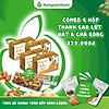 Thanh gạo lứt hạt & chà bông nonglamfood hộp 8 thanh 136g combo 4 hộp tặng - ảnh sản phẩm 2