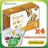 Thanh gạo lứt hạt & chà bông nonglamfood hộp 8 thanh 136g combo 4 hộp tặng - ảnh sản phẩm 1