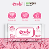 Khăn ướt cho bé ecowipes gói 20 tờ ecobi hương dịu nhẹ không paraben an - ảnh sản phẩm 2