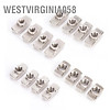 Westvirginia058 100pcs t-slot nut nickel - ảnh sản phẩm 6