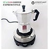 Nơi bán Bộ pha cà phê phong cách Ý tách, Bếp điện và ấm moka 3/6 tách 150/300ml