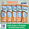 Khẩu trang y tế hương tinh dầu cam ngọt 4d gold mask kf94 - túi 10 chiếc - ảnh sản phẩm 2