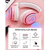 Tai nghe chụp tai Bluetooth 5.0 K6131 Macaron Hỗ Trợ Thẻ Nhớ, Dây 3.5mm, Đài FM