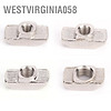 Westvirginia058 100pcs t-slot nut nickel - ảnh sản phẩm 2