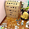 Nhà bìa đồ chơi - Nhà giấy vòm carton 100% bột gỗ - Ngôi nhà bóng cho bé thỏa sức vui chơi  [ trẻ em dưới 12 tuổi]