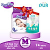 Combo tã bỉm dán dry-pro m74 6kg-10kg+ tặng 1 túi nước rửa bình sữa pur - ảnh sản phẩm 1