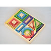 Đồ chơi gỗ cao cấp bộ xếp hình cầu vồng giúp bé nhận biết các loại màu sắc - ảnh sản phẩm 1