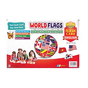 Thẻ Flash Card Tiếng Anh Học Kèm Theo - World Flags - Quốc Kỳ Các Nước Trên Thế Giới