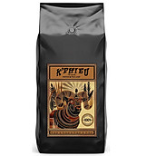 Cà phê pha máy espresso K Phiêu - cà phê rang xay nguyên chất Cầu Đất Việt Nam túi 1kg