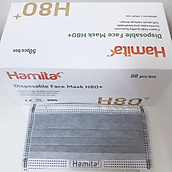 Khẩu trang y tế than hoạt tính Hamita 4 lớpHàng xuất khẩu Model H80+