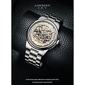 Đồng hồ nam chính hãng LORBERN IBV6022-1,fullbox,Kính sapphire,chống nước