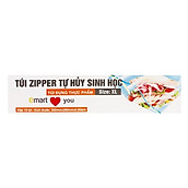 Hộp 10 Túi Zipper Bảo Quản Thực Phẩm Tự Hủy Sinh Học Emart Size XL 35x28cm