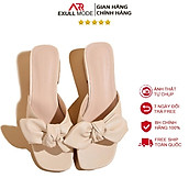Sandals Nữ -Exull Mode kiểu dáng cao gót cao 3p chất liệu cao cấp kiểu dánh thắt nơ nữ tính 11165009