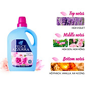 Nước xả vải hương nước hoa Ý hoa hồng và hoa sen siêu mềm mượt Felce Azzurra 3L