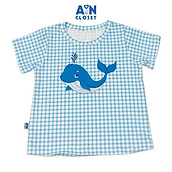 Áo ngắn tay unisex họa tiết Cá heo xanh thun cotton - AICDBGWMP9CG - AIN Closet