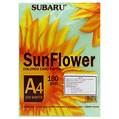 Bìa Giấy Màu Sunflower A4 ĐL180 - Mẫu 1 - Màu Xanh Lá