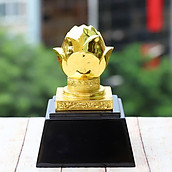 Đài Hoa Sen mạ vàng - Quà tặng lưu niệm đặc trưng văn hoá Việt Nam