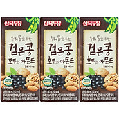 Lốc 3 hộp Sữa Đậu Đen, Óc Chó, Hạnh Nhân Sahmyook Foods 190ml