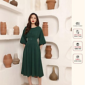 Đầm xếp ly eo CLARA MARE chất liệu vải Babi Tuypsi Hàn DRE3018