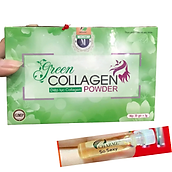 Thực Phẩm Bảo Vệ Sức Khỏe Diệp lục Collagen (Green Collagen Powder) Mẫu mới có màng co + Tặng kèm mẫu test Nước hoa Charme Queen - đẹp da, chống lão hóa, cân bằng nội tiết