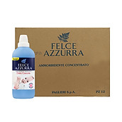 Thùng nước xả vải đậm đặc hương nước hoa Ý cho da nhạy cảm Felce Azzurra Sweet Cuddles 1.025L x 12