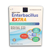 Men Tiêu Hóa Cho Bé Enterbacillus Extra bổ sung 2 tỷ lợi khuẩn, giảm rối loạn tiêu hóa do loạn khuẩn đường ruột - Hộp 20 ống siro Sử dụng cho bé từ 6 tháng tuổi